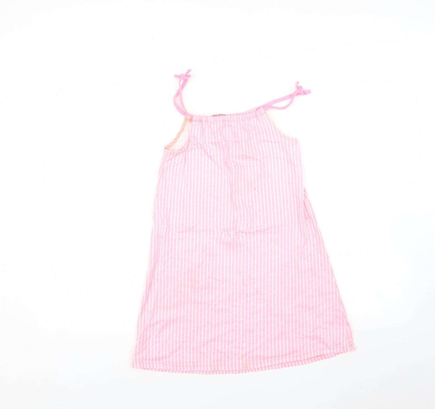 George Girls Pink Striped  A-Line  Size 8-9 Years