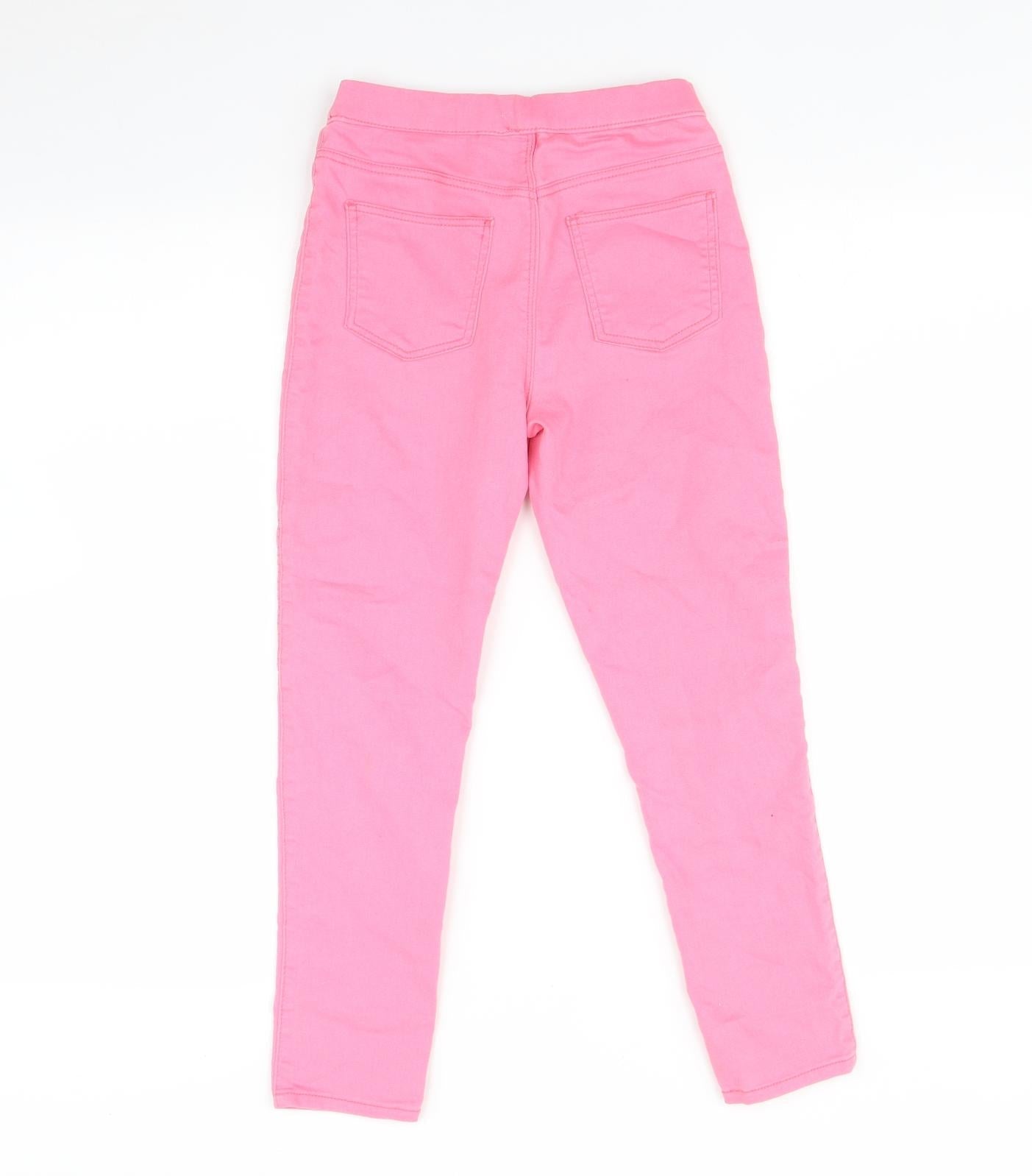 Matalan Girls Pink   Skinny Jeans Size 9 Months
