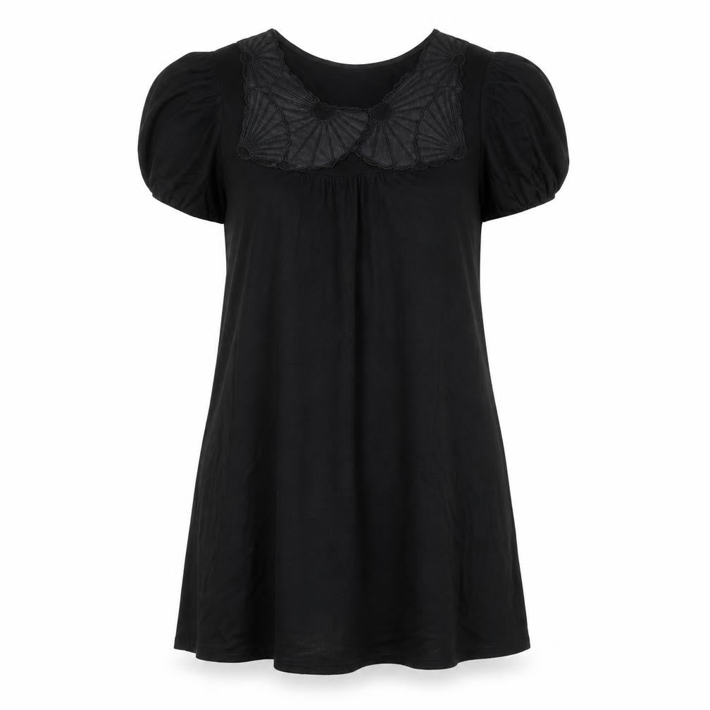 Preworn Womens Black   Basic T-Shirt Size 10