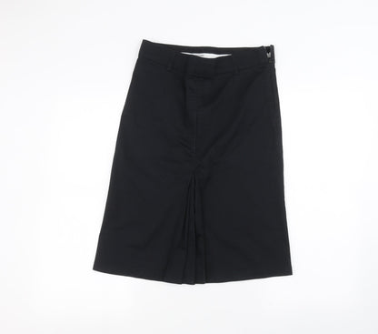 Preworn Womens Black   A-Line Skirt Size 6