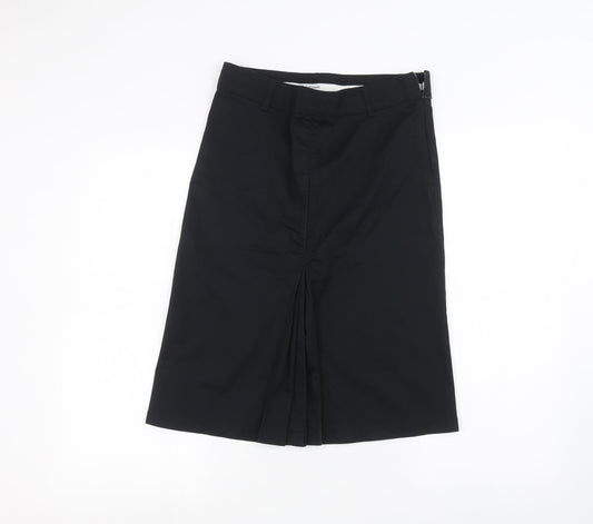 Preworn Womens Black   A-Line Skirt Size 6