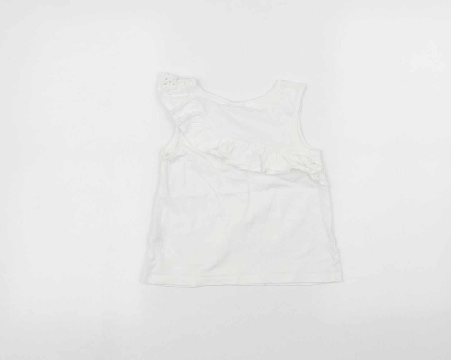 Matalan Boys White   Basic T-Shirt Size 7 Years