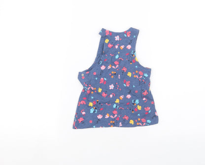 Back view of Peacocks Baby Blue Basic T-Shirt, size 3-6, Months