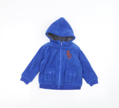 Additional front view of TOTS Baby Blue Jacket, size 18-24, Months