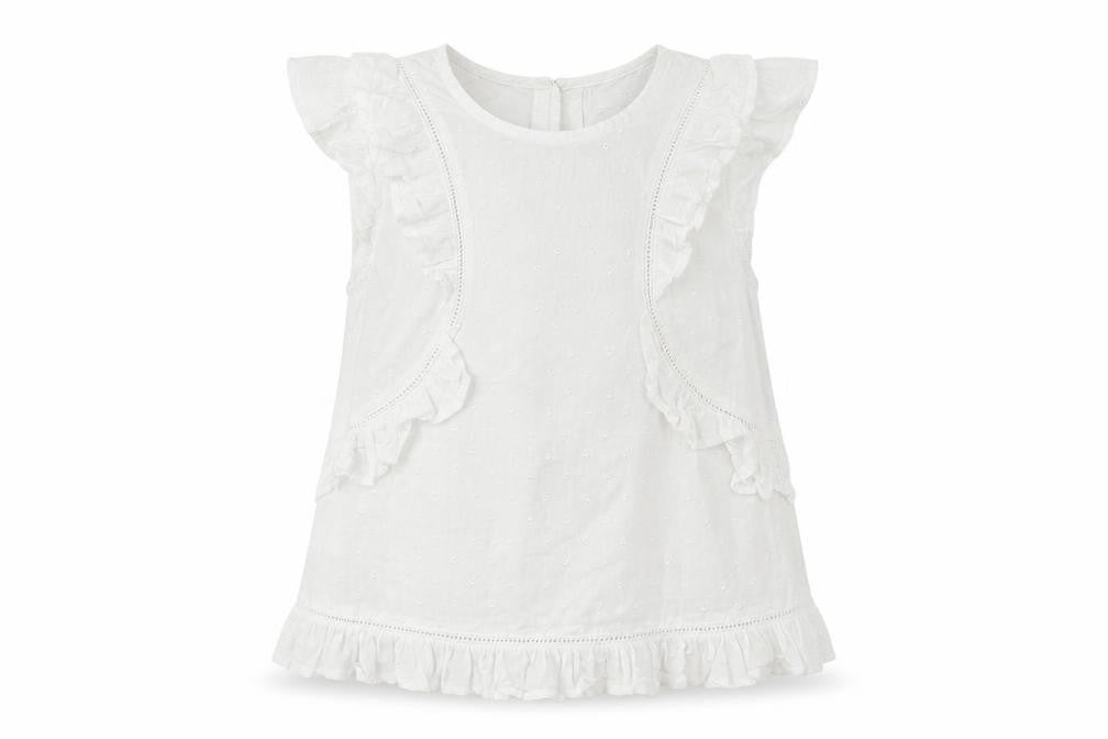 NEXT Girls White   Basic T-Shirt Size 7 Years
