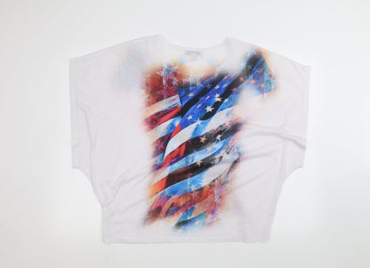 Closet Womens White   Basic T-Shirt Size M