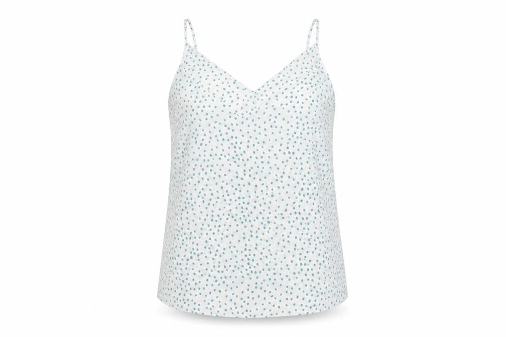Primark Womens White Polka Dot  Basic Blouse Size 14