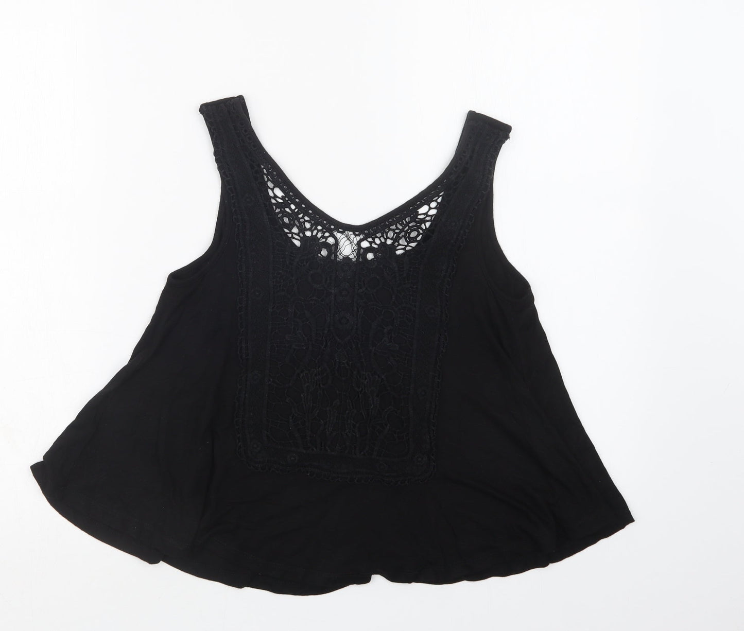 New Look Womens Black   Basic Tank Size 6