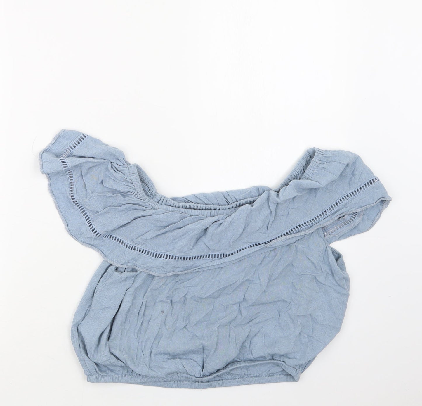 New Look Womens Blue   Cropped T-Shirt Size 14