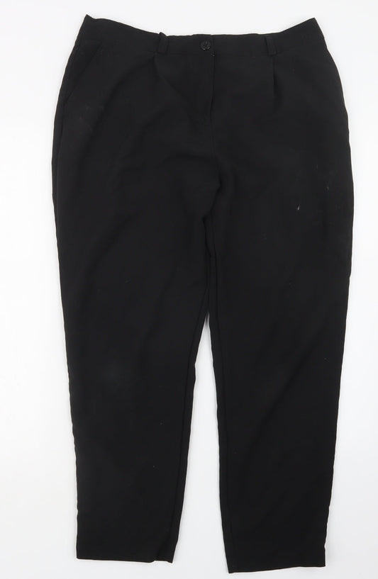 Marks and Spencer Womens Black   Trousers  Size 16 L27 in