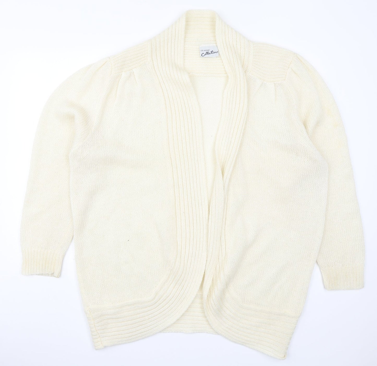 Classic Collections Womens Beige  Knit Cardigan Jumper Size 20