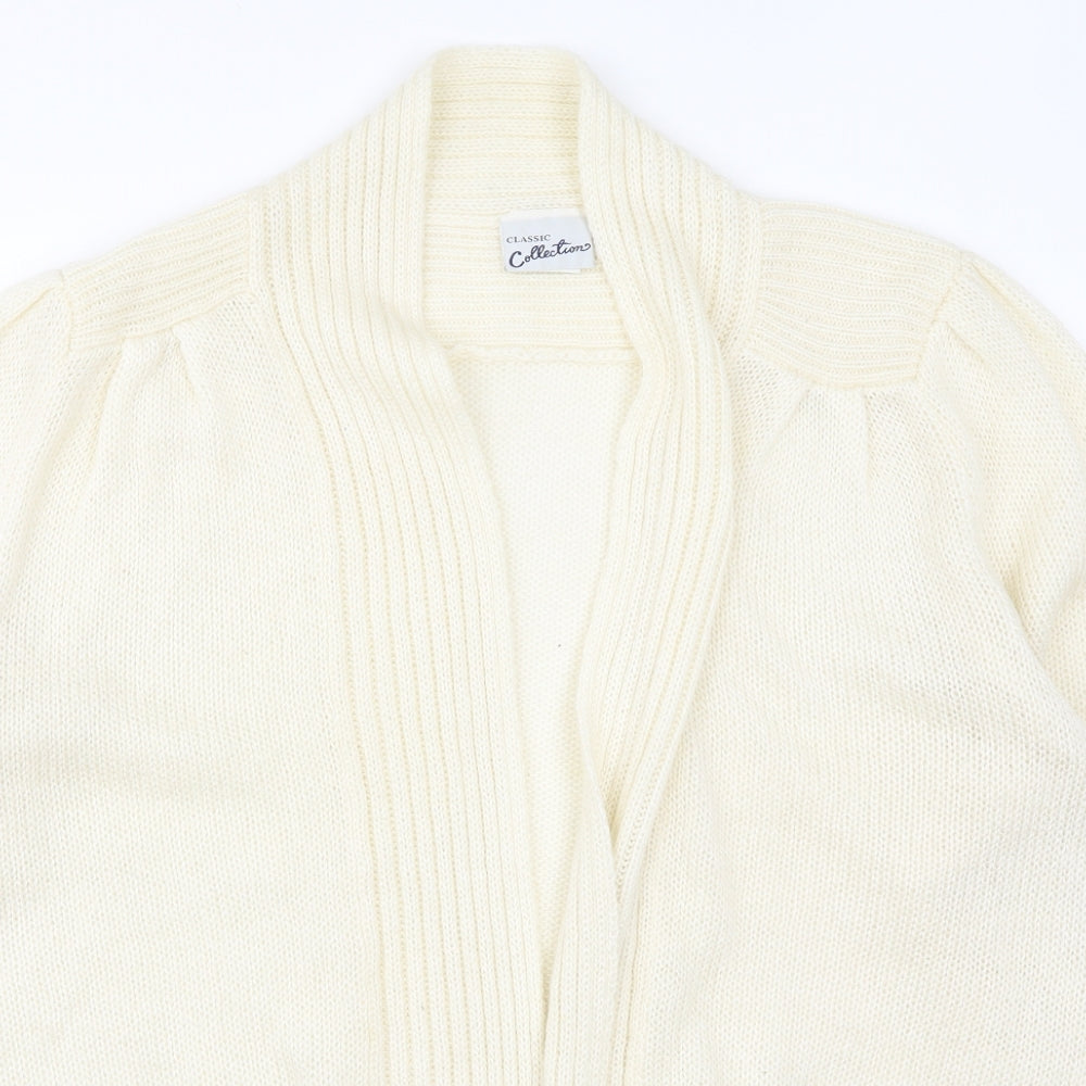 Classic Collections Womens Beige  Knit Cardigan Jumper Size 20