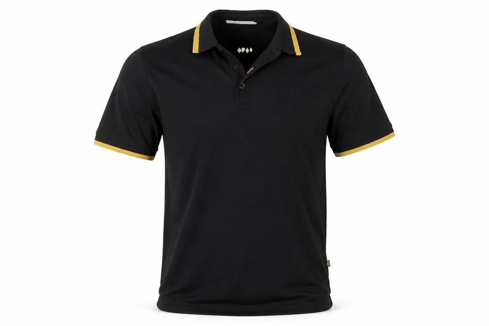 Dimension Mens Black    Polo Size M  - Diamond Spade Hearts Clubs