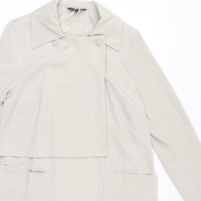 Preloved Marks and Spencer Womens Beige   Jacket  Size S - Detail
