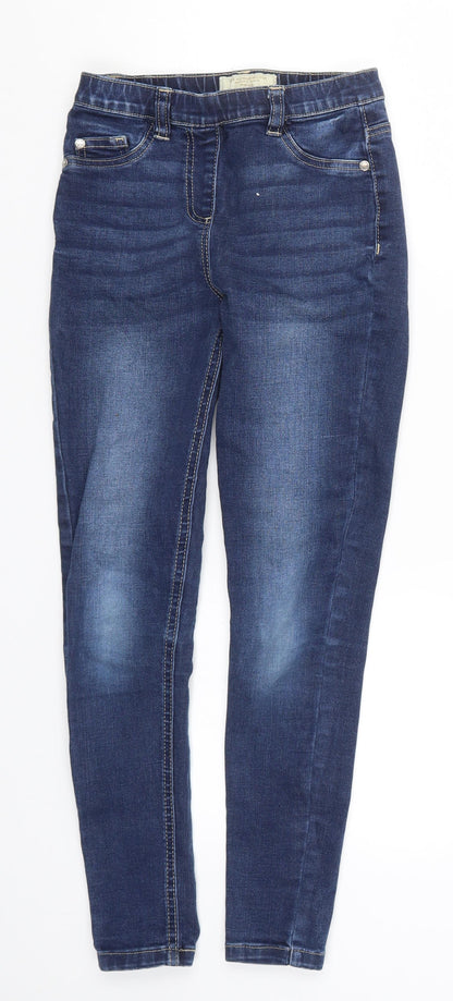 Next Girls Blue  Denim Jegging Jeans Size 9 Months
