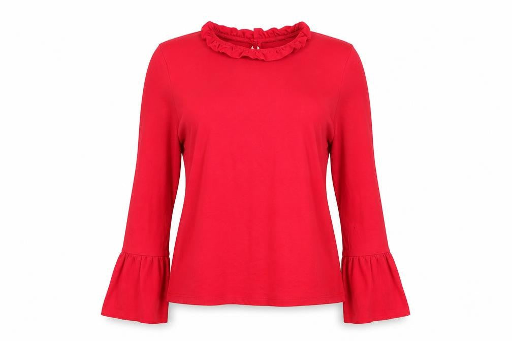 Topshop Womens Red   Basic T-Shirt Size 12