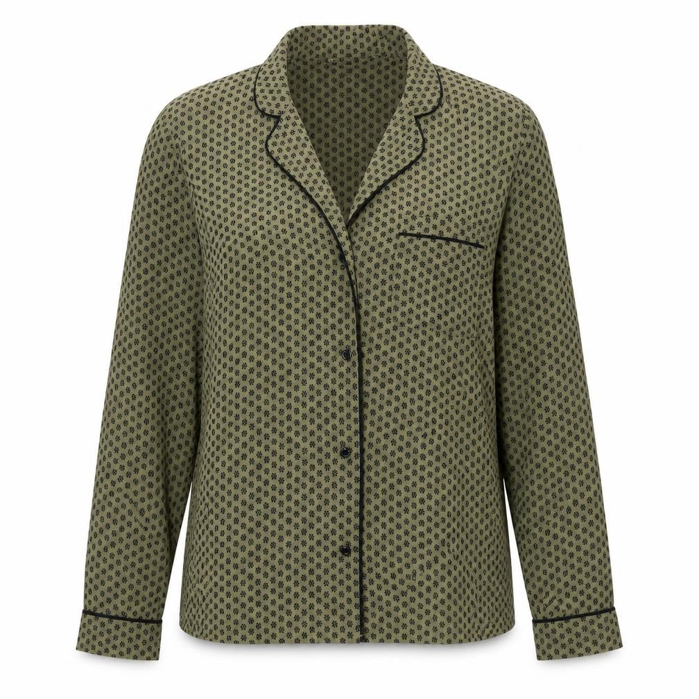Marks & Spencer Womens Green Floral  Basic Button-Up Size 10