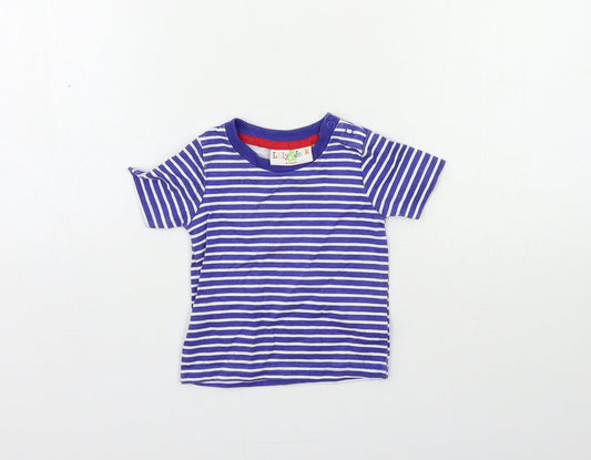 Lily & Jack Baby Blue Striped  Basic T-Shirt Size 6-9 Months