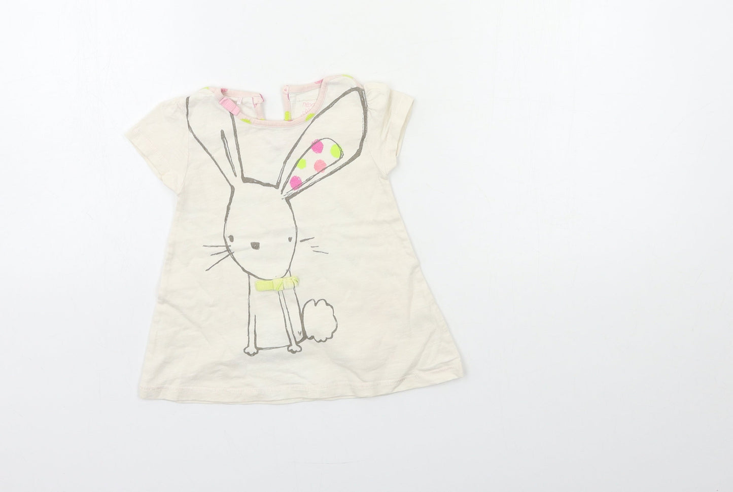 NEXT Baby Beige   T-Shirt Dress  Size 6-9 Months