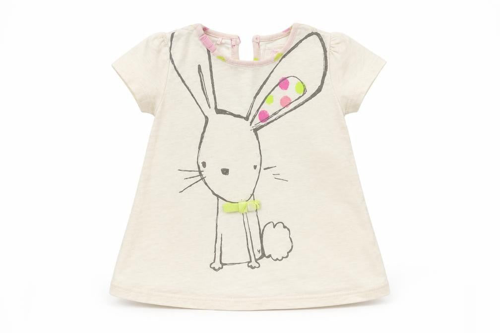 NEXT Baby Beige   T-Shirt Dress  Size 6-9 Months