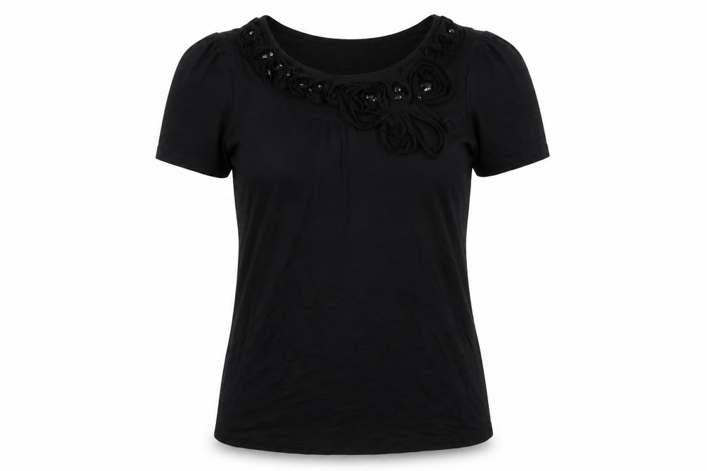 VILLA Womens Black   Basic T-Shirt Size M
