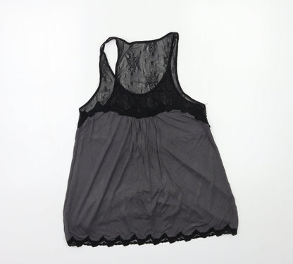 Max Studio Womens Grey   Basic Tank Size M