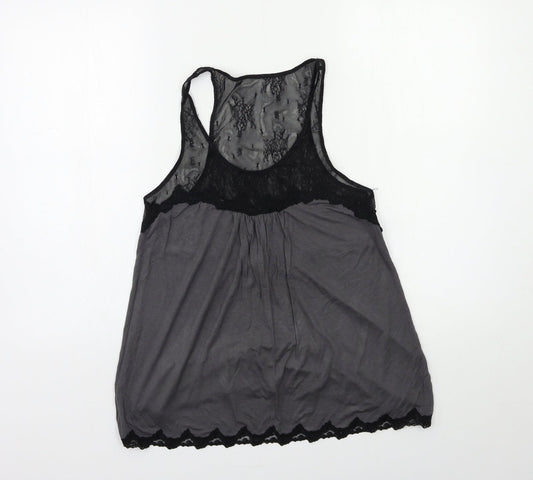 Max Studio Womens Grey   Basic Tank Size M