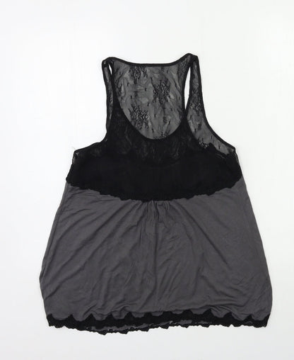Max Studio Womens Grey   Basic Tank Size M