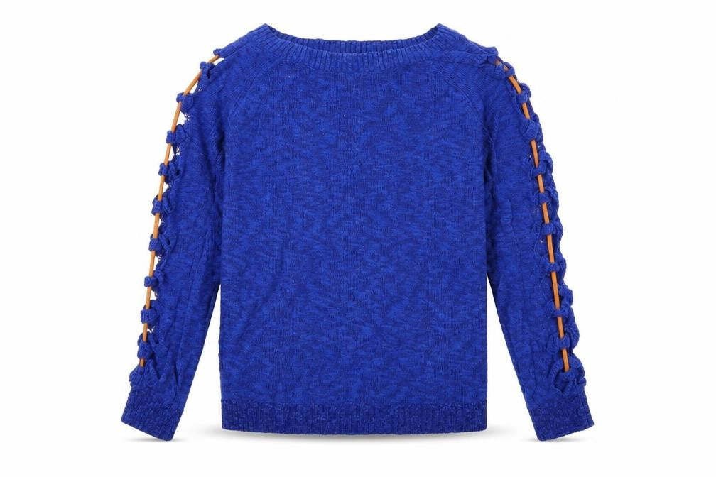 Joinus Womens Blue  Knit Pullover Jumper Size S
