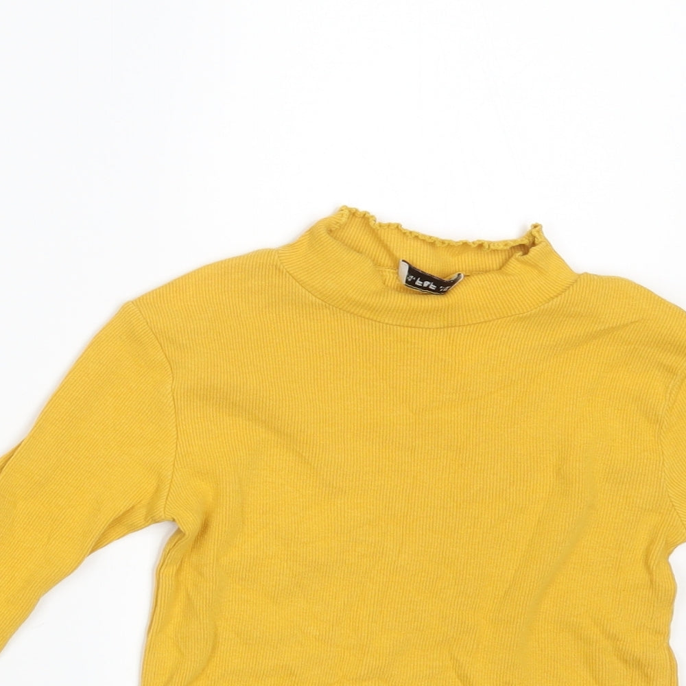 F&F Girls Yellow   Pullover Sweatshirt Size 9-10 Years