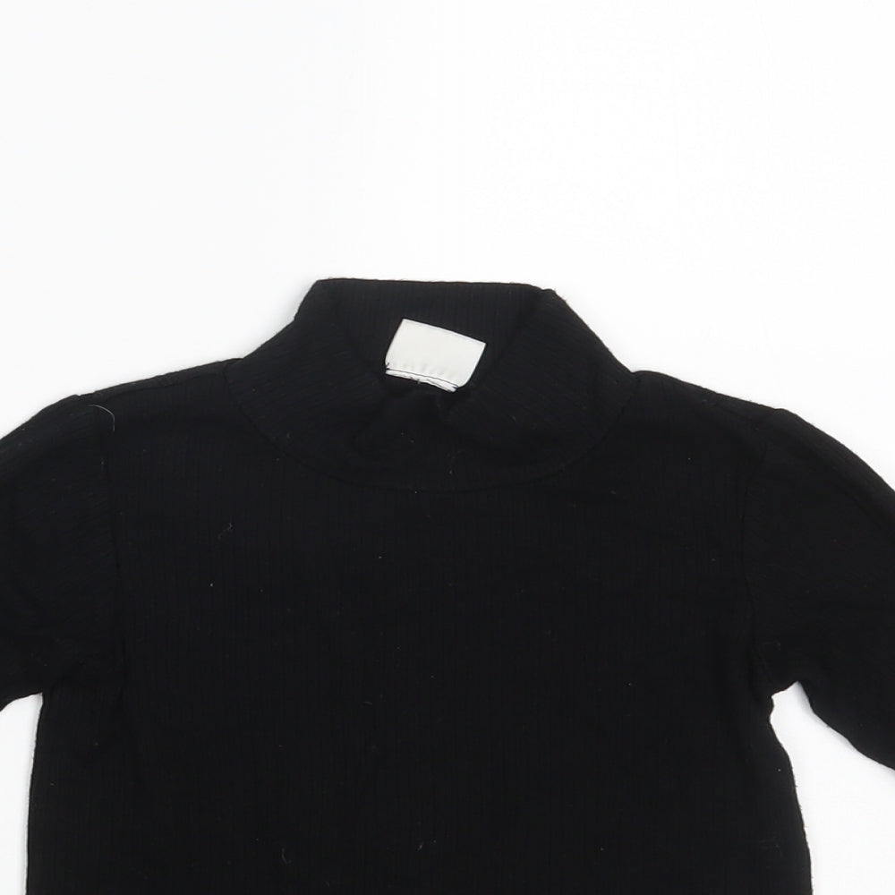 F&F Girls Black   Pullover Jumper Size 9-10 Years