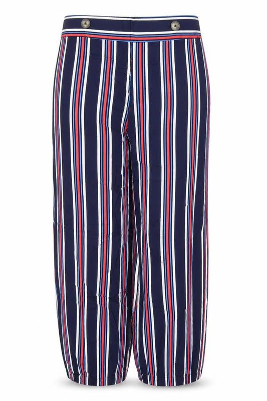 Tu Womens Multicoloured Striped  Bloomer Trousers Size 16 L28 in