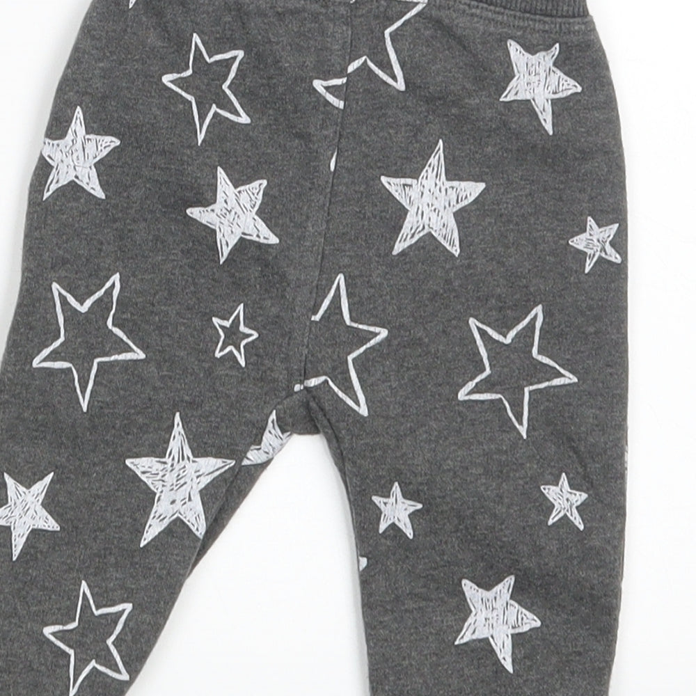 George Baby Grey   Jogger Leggings Size 3-6 Months  - Waist 14in; Inside  leg 7in