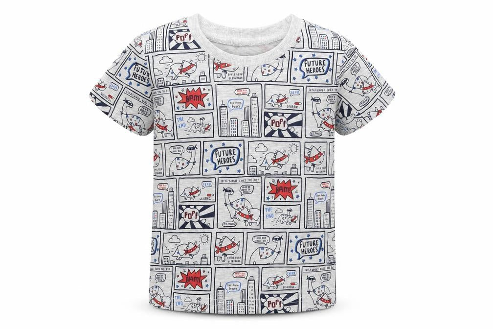 George Boys Grey   Basic T-Shirt Size 9-12 Months