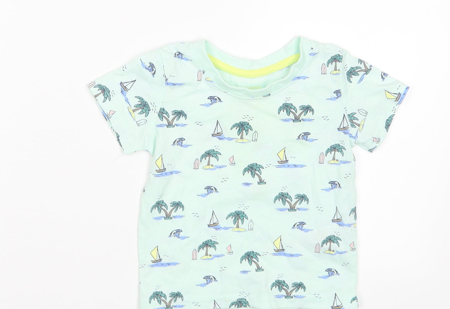 Primark Boys Blue   Basic T-Shirt Size 9-12 Months