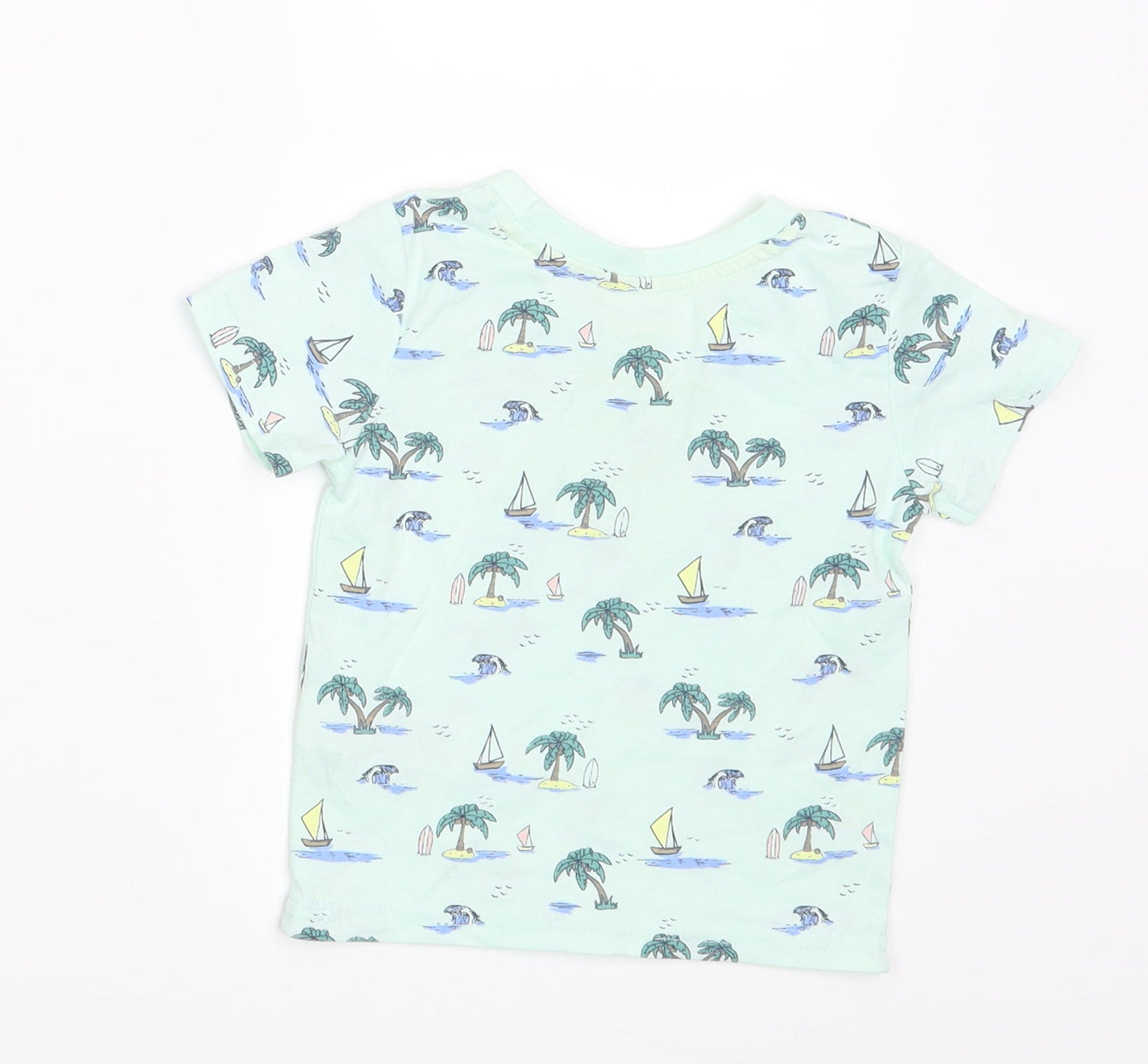 Primark Boys Blue   Basic T-Shirt Size 9-12 Months