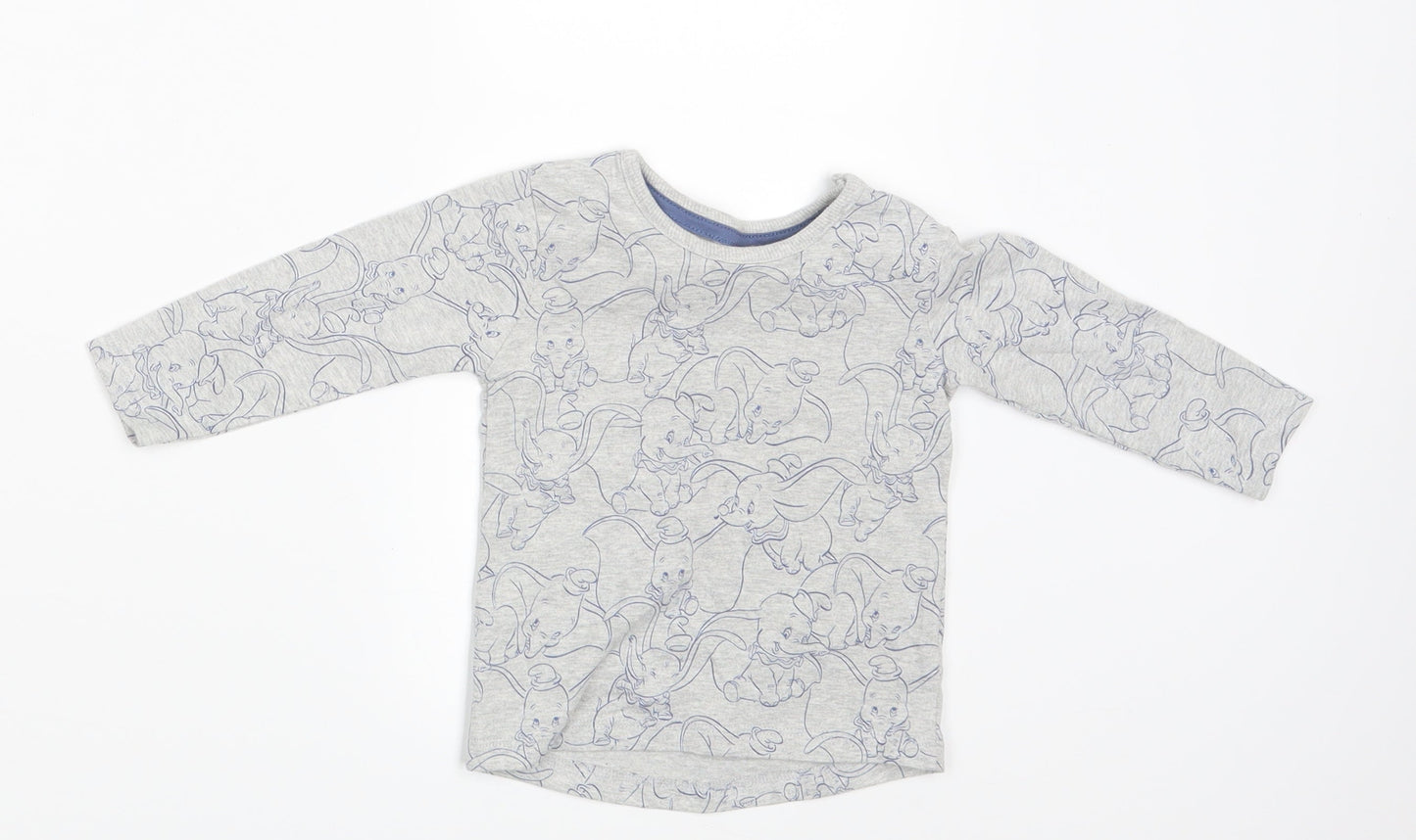 George Baby Grey   Basic T-Shirt Size 6-9 Months  - Elephant