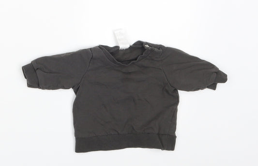 H&M Baby Brown   Basic T-Shirt Size 0-3 Months  - Size 1-2 m