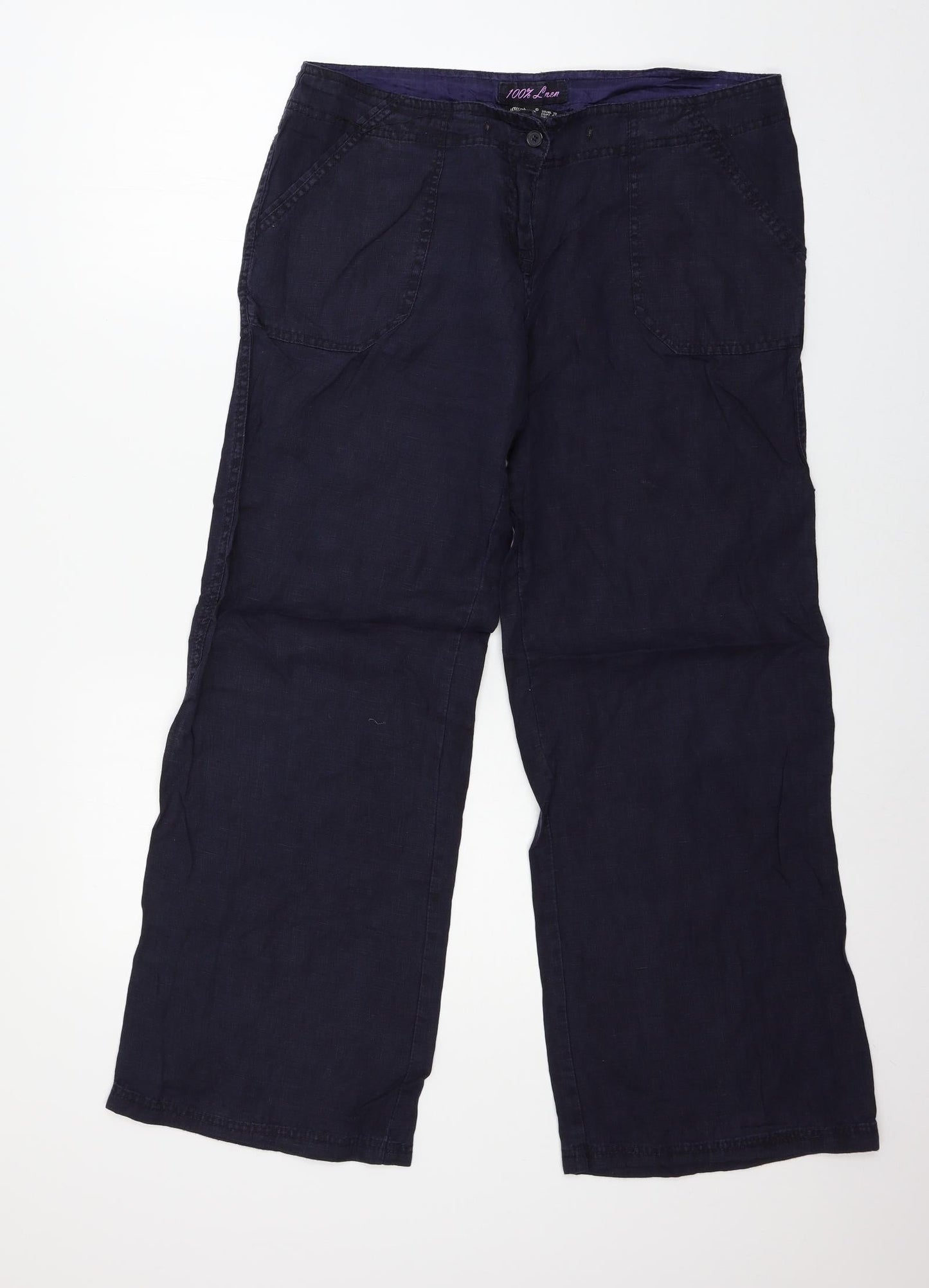 Atmosphere Womens Blue   Trousers  Size 12 L28 in