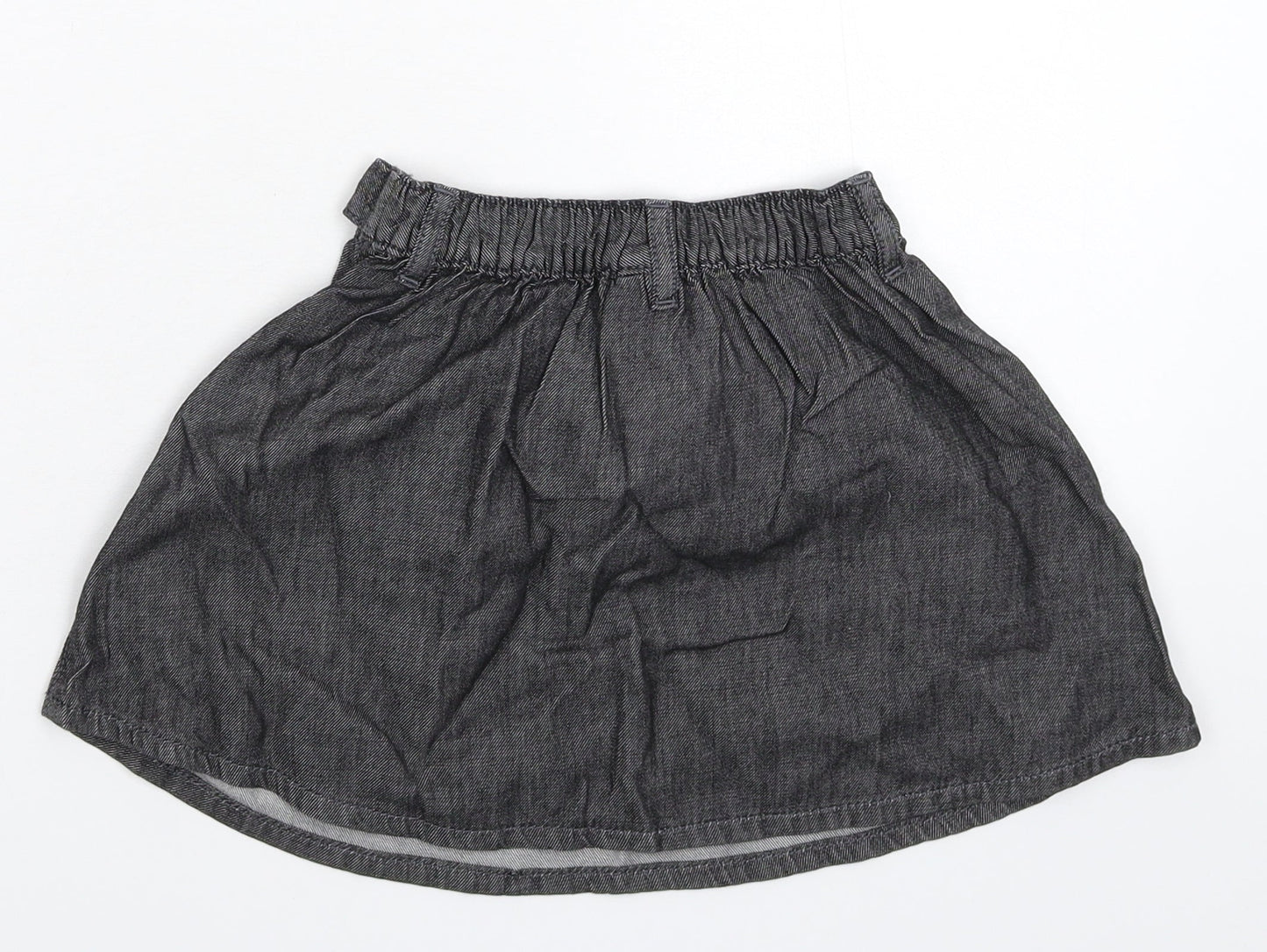 NEXT Girls Grey  Denim Flare Skirt Size 2-3 Years