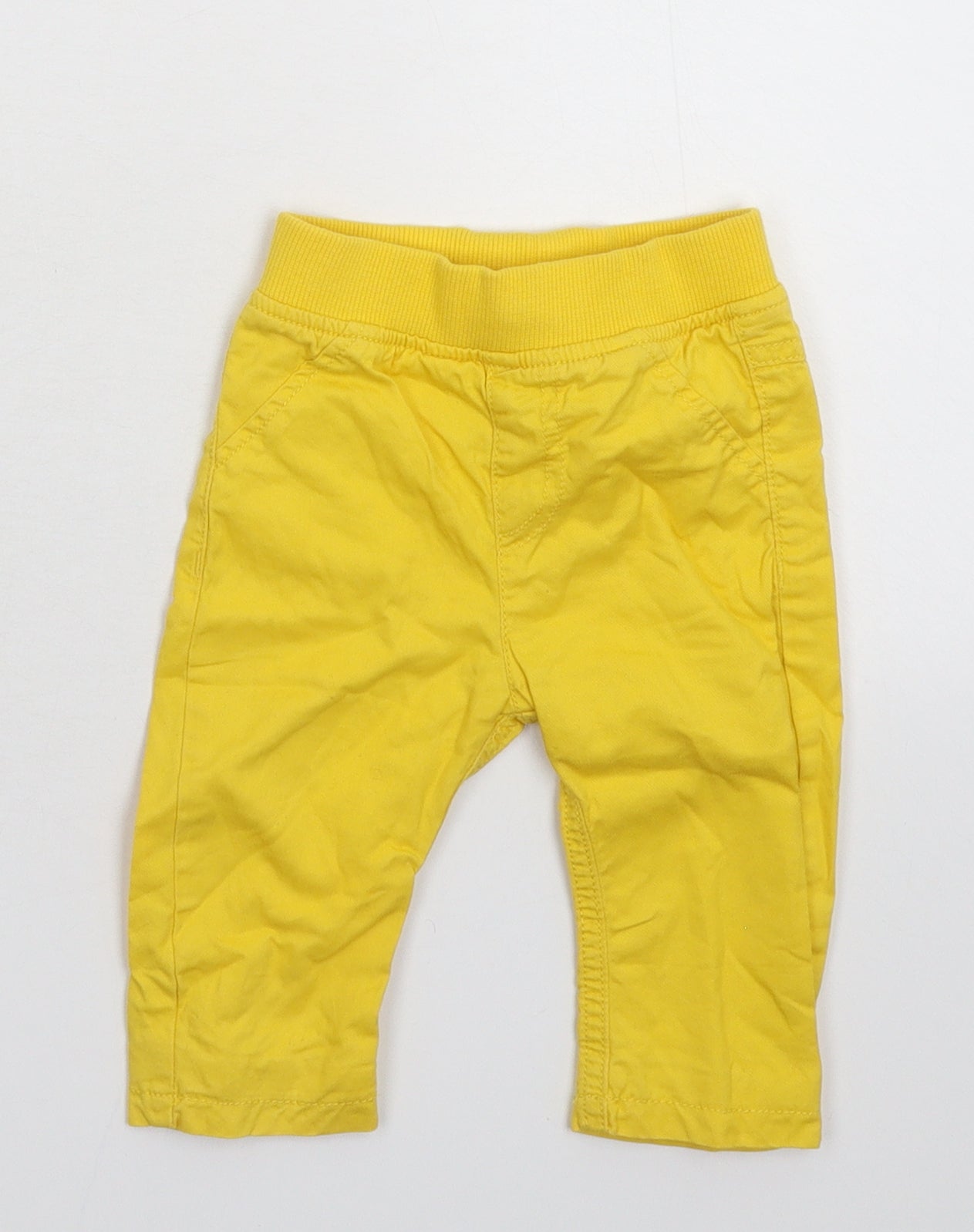 Marks and Spencer Baby Yellow   Capri Trousers Size 6-9 Months