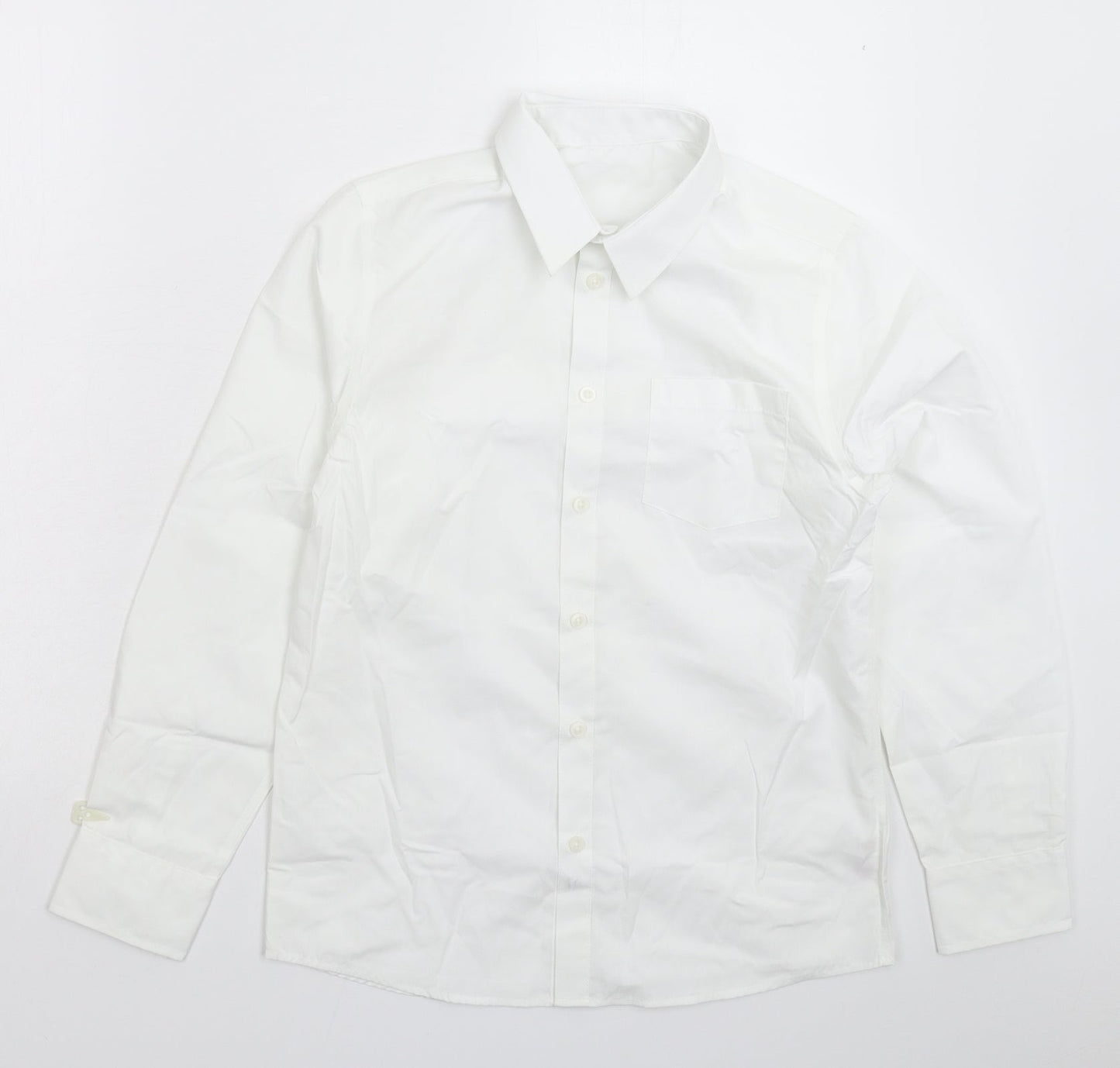 TU Boys White   Basic Button-Up Size 13 Years