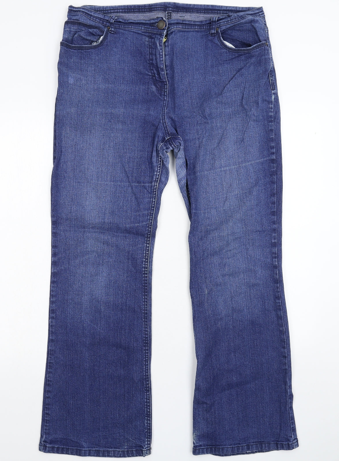 Marks and Spencer Womens Blue  Denim Bootcut Jeans Size 36 in L28 in