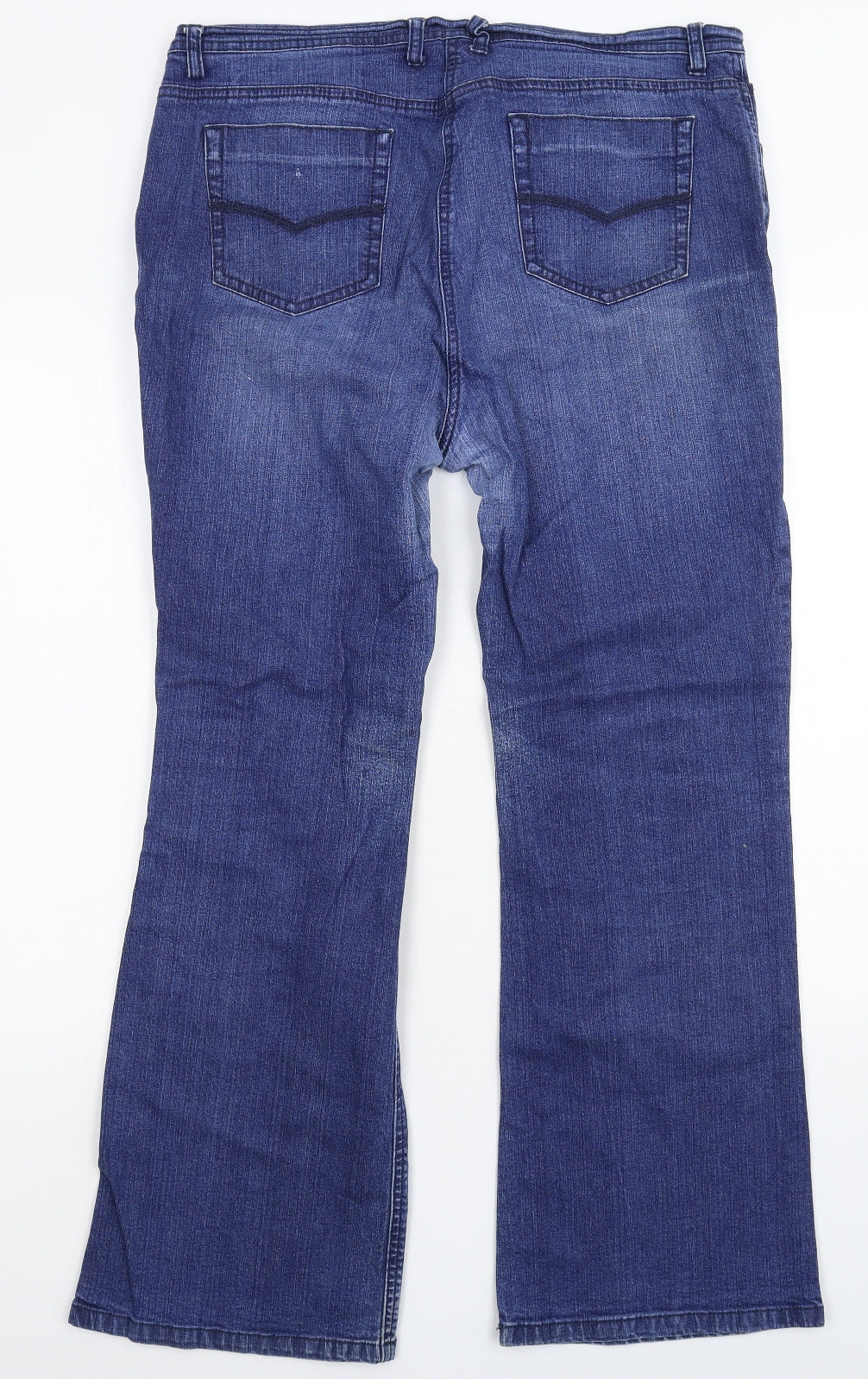 Marks and Spencer Womens Blue  Denim Bootcut Jeans Size 36 in L28 in