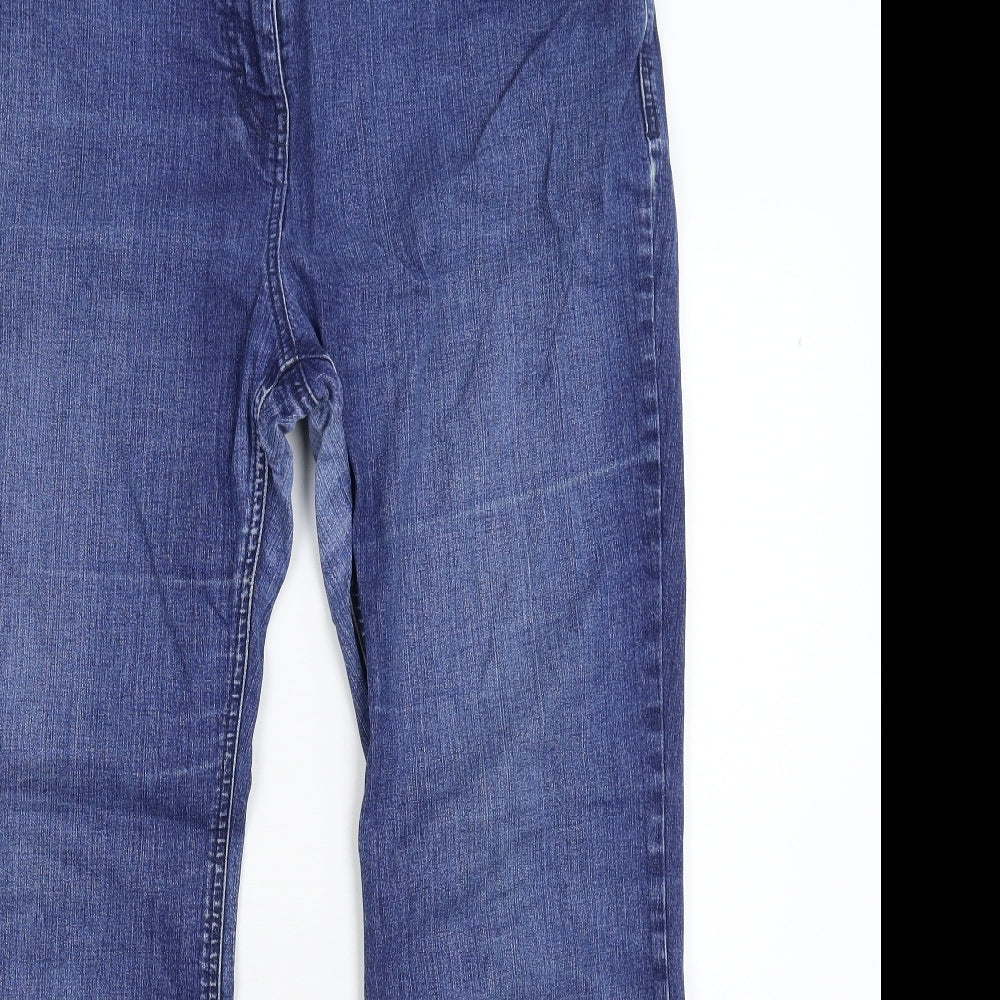 Marks and Spencer Womens Blue  Denim Bootcut Jeans Size 36 in L28 in