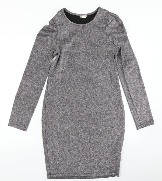 C Womens Silver   Bodycon  Size S