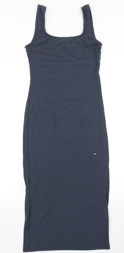 Preloved New Look Womens Blue   Bodycon  Size 8 - Back