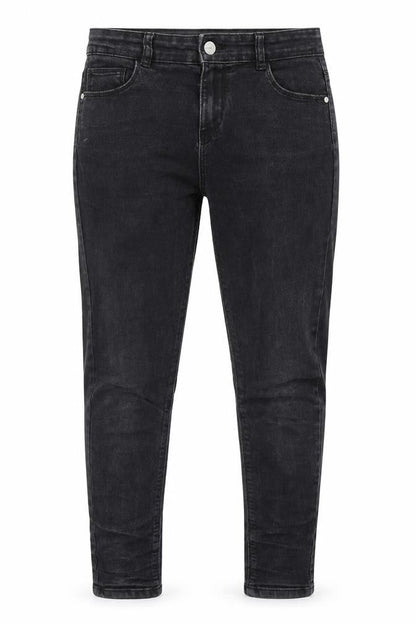 Front view of Denim Co girls’ black denim skinny jeans, size 10-11, years