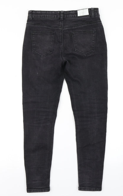 Back view of Denim Co girls’ black denim skinny jeans, size 10-11, years