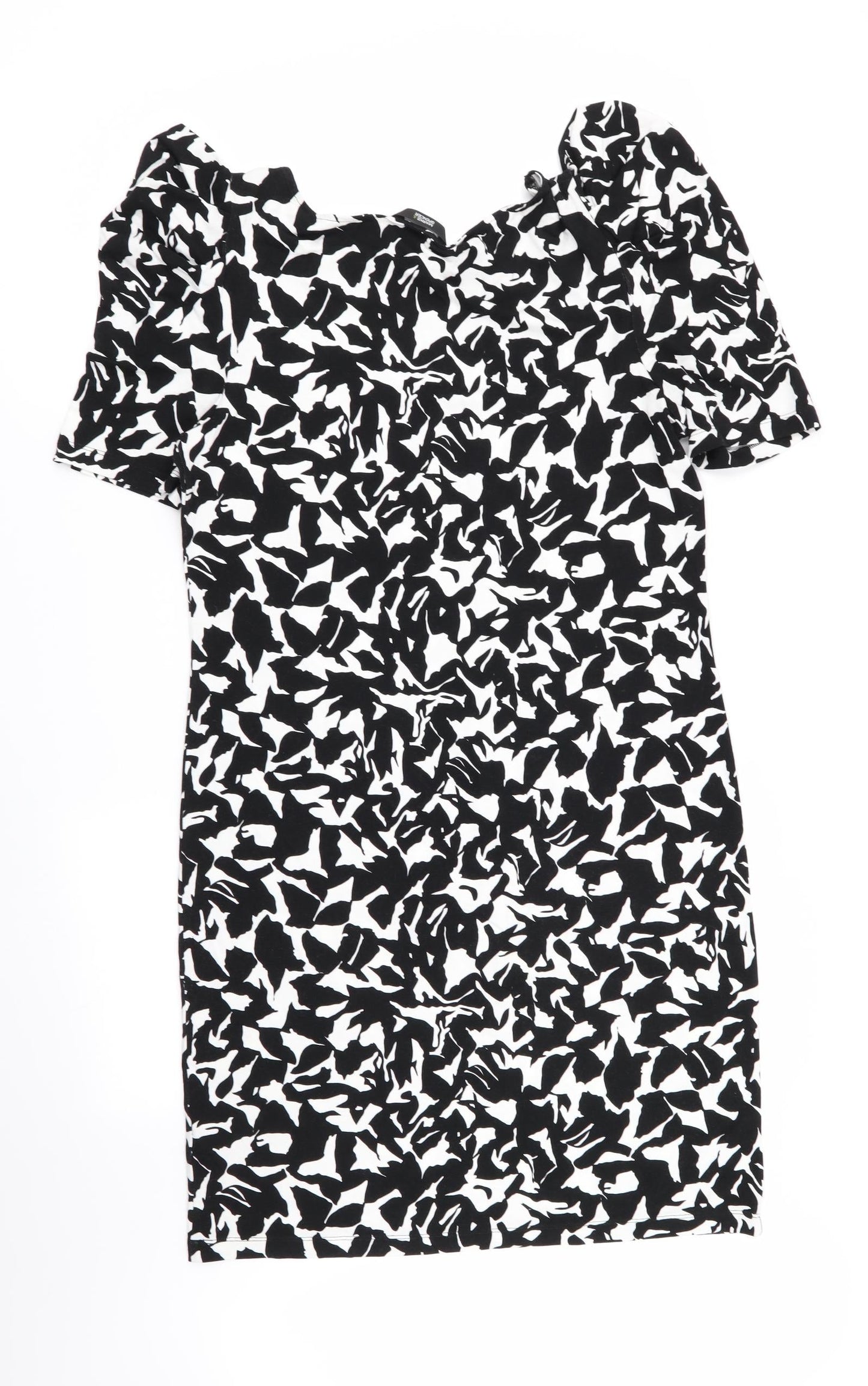 m&s Womens Multicoloured Geometric  T-Shirt Dress  Size 10